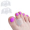 jinlanshop Zehentrenner, Zehenspreizer, 4 Stück, mittlerer Abstand, Zehenschützer aus Gel zur Vermeidung von Reibung und Überlappung, lindert Druck, Unisex