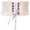 Bund Bandage Elastizität Damen reine Farbe Schleife Kummerbund Mode Accessoire Weiß