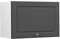 Vicco Hängeschrank Fame-Line, hängender Küchenschrank, Anthrazit-Gold/Weiß, 60 cm Flach