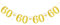 WenmthG - 60. Geburtstag Girlande Gold Silber - 60 Geburtstag Frauen, Männer Deko - 60 Jahrestag Glitter Banner Deko - 60er Geburtstagsgirlande Gold Glitter