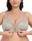 WingsLove Front Fastening Bras for Women Minimizer Wireless Non Padded Full Coverage Back Support Plus Size Bras (Toffee,40G)