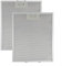 2 filtros de aluminio para campana extractora, 280 x 350 x 9 mm, 5 capas de aluminio, extractor de malla metálica, repuesto de filtro de grasa