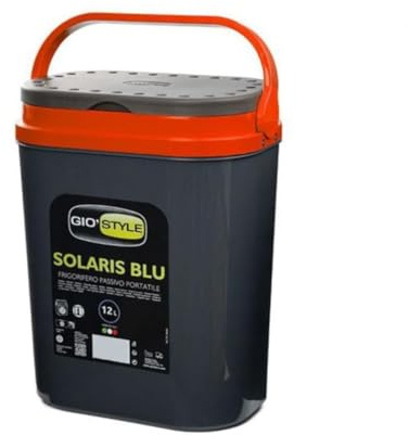 OISE ART STORE Trade Shop - Frigo Frigorifero Passivo Portatile Solaris Termico da 12 Lt 29,5x19,5x37,5cm Viaggio - Arancione
