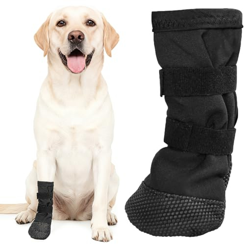 Voarge Hundeschuhe, Pfotenschutz Outdoor,Hundeschuhe zur Erholung,Hundeschuhe Pfotenschutz,für Pet Verletzung Recovery (XL)