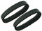 Uhrbanddealer Uhrenarmband Unisex 20mm, 2 Ersatz-Schlaufen, Kalbsleder Schwarz 004820