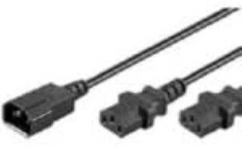 Microconnect 2 x C13/C14, 1.2 m 1.2 m C14 Coupler 2 x C13 Sockel schwarz