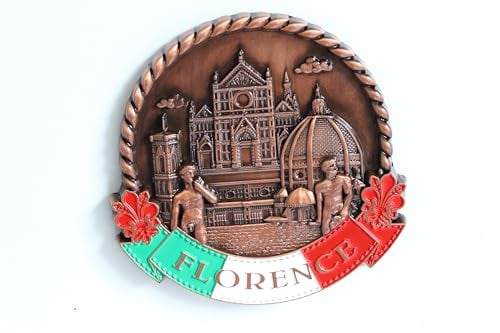 3D City Metal Fridge Magnets Country Holiday Souvenir London Paris NewYork Berlin Dubai Amsterdam Rome Prague Milan Barcelona Venice (Florence)