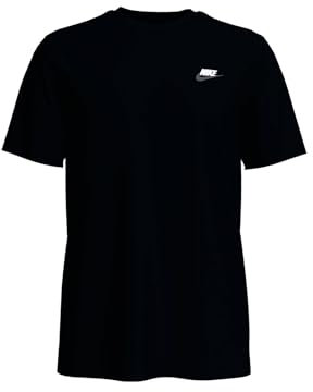 Nike Herren Sportswear Club T-Shirt Kurzarm, Black/White/Dark Grey, XS