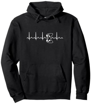 Gamer Herzschlag Gaming Controller Pullover Hoodie