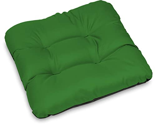 SuperKissen24. Stuhlkissen Sitzkissen für stühle - 4er Set 45x45 cm - Outdoor und Indoor - grün