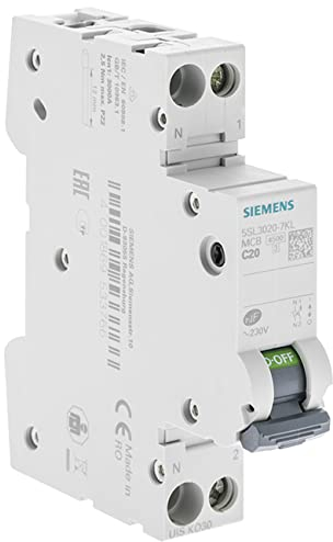 SIEMENS - Disjoncteur 20A Ph+N courbe C 4.5kA 230V