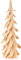 Dregeno Seiffen Spiralbaum Natur - 13 cm