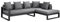 Vente-unique-Garten-Ecksofa - Aluminium - Anthrazit - Molokai von MYLIA