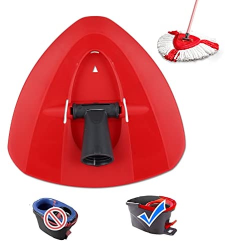 Base Rotante di Ricambio per mocio Vileda – Base per mocio o Cedro, Facile da strizzare – Accessori Base Triangolare per mocio – Red Spin Mop Base