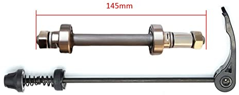 1 Satz Fahrrad Schnellspanner Fahrrad Achsen Set, Fahrrad-Schnellspanner-Set, Vorderrad und Hinterrad Hohlachse mit 2 Kugellagern für Rennrad MTB für 20, 22, 24, 26, 28 Zoll Fahrradachsen(Rear)