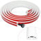 Passage de Cable au Sol adhésive 3m goulotte Passe Cable PVC Passe Cable Sol Flexible Protege Cable Cache Cable pour Bureau Maison entrepôt Concert (3m×3cm, Blanc)