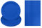 Solid Color Dark Blue Tableware Set Decor,20 Paper Napkins 16 Paper Plates in Blue,Disposable Paper Tableware Napkins and Plates Birthday Decorations for Him,Her,Men,Women,Adults Party,Kids Party