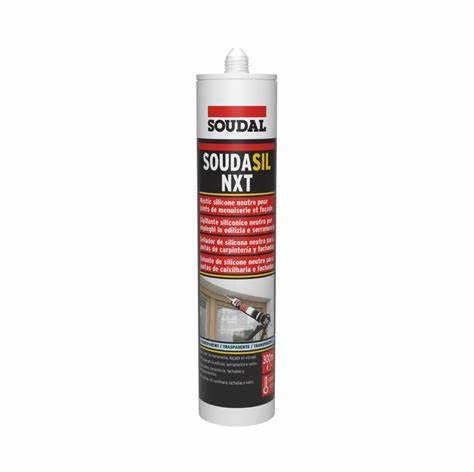 SOUDAL Mastic silicone bâtiment neutre blanc - Soudasil NX - Menuiserie Façade - Droguerie