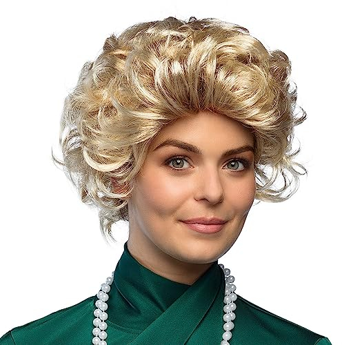 Boland 85746 - Perücke Blond, kurze Kunsthaare mit Locken, Zubehör für Faschingskostüme, Karneval, Mottoparty