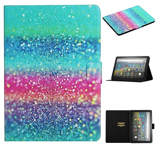 LMFULM® Case for Amazon Fire Max 11 13th Gen 2023 (11 Inch) PU Leather Case Protective Shell Smart Case with Sleep/Wake Stand Case Flip Cover Crystal Sand