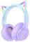 ONITOON Cat Ear Bluetooth Headphones with LED Lights - Wireless Over-Ear Headset with Microphone, Hi-Fi Stereo Sound, 55H Playtime, Volume Control for Kids/Adults (iPhone/iPad/PC/Laptop)