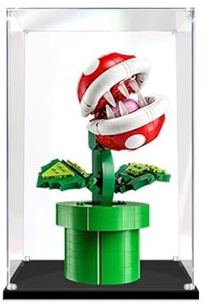 Vetrina in acrilico per il modello l-e-g-o Pianta Piranha 71426, scatola espositiva antipolvere, piastra in acrilico trasparente con base(2MM)