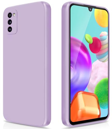 GiiYoon Hülle Kompatibel mit Samsung Galaxy A41, Hochwertiges Liquid Silicone Case, Rundumschutz Handyhülle, Kratzfestes Weiches Mikrofaserfutter- Lila