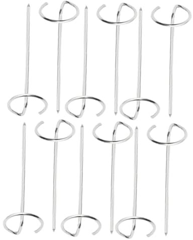 ORFOFE 12 Pièces Lot De Brochettes Pour Friteuse à Air Brochettes Réutilisables Acier Inoxydable Pour Barbecue Sur Pied