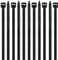 Viuxule 6 inch Cable Ties 100pcs, 3.6x150 mm Zip Ties, Industrial Nylon Tie Wraps UV-Resistant, Black Plastics Self-Locking Strength with 18 kg for Gardening, Home, Office, Workshop, Indoor, Outdoor