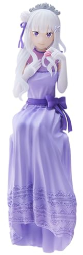 Zhongkaihua Re:0 Anime-Figur Emilia Nudelstopper-Figur sitzende Position, Statue, PVC-Modell, Schreibtisch-Ornamente, 14 cm