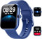 Montre Connectée Homme pour Samsung,iPhone,Android,1.91 Montre Connectée Femme avec Appel Bluetooth,Voix de l'IA,Alexa intégrée,Smartwatch Moniteur de SpO2,Sommeil,Podometre,Calories,IP68-Bleu
