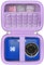 BOVKE Custodia per KODAK PIXPRO Friendly Zoom FZ45 FZ55 16MP fotocamera digitale, tasca a rete per cavi fotocamera, batterie, Viola