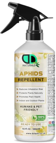 100% Natural Aphids Repellent | Safe for Humans & Pets | Protects Plants from Aphid & Bug Repellent | Ready-to-Use Spray | Indoor & Outdoor Plants | Non-Toxic | Pet & Child-Friendly (500ml Spray)