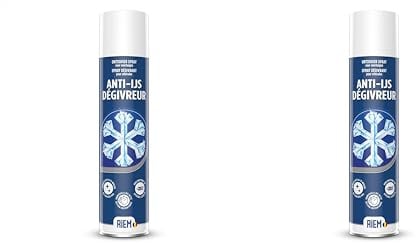 RIEM - Dégivreur - Efficace jusqu'à -25° - Action Instantanée - Ne graisse pas - Dégivre : Pare-brises, Vitres, Serrures et Joints - 400 ml (Lot de 2)