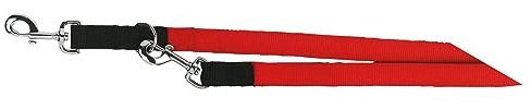 Kerbl Pet Miami Plus, Führleine schwarz-rot doppelt 25mm/200cm