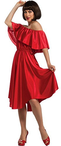 Rubie's Damen Saturday Night Fever Tanzkleid Kostüme in Erwachsenengröße, rot, Small