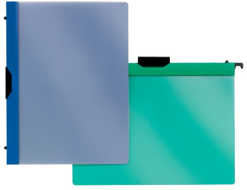Combi-Clip-Mappe, Hängehefter, Transparent, schwarz