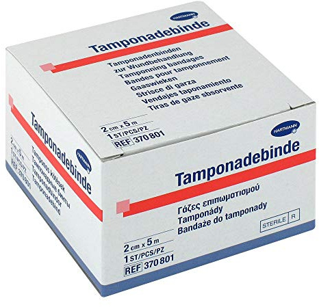 Tamponadebinde 2 cmx5 m steril Hartmann 1 stk