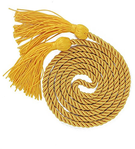 GraduationMall Graduation Honor Cords Tassel Cord for Bachelor Gown Master Gold