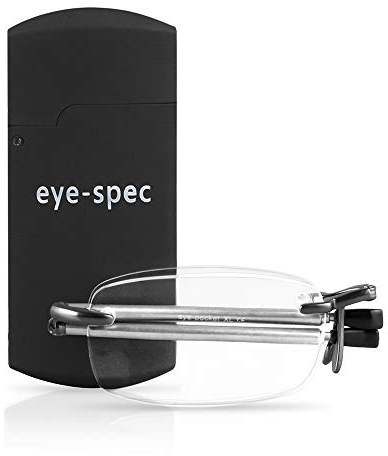 eye-spec Faltbare Lesebrille mit Mini Etui | Stilvolles Klappbares Design für Herren und Damen (2.0)