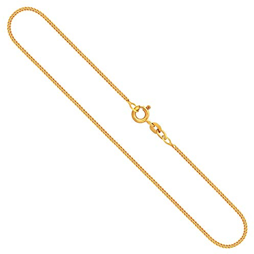 EDELIND Goldkette Damen 585 Echtgold - Panzerkette 1.4 mm Gelbgold 38 cm mit stilvoller Geschenkbox
