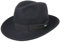 Lipodo Basic Bogart Filzhut - Bogarthut aus 100% Wollfilz - Wollfilzhut Damen/Herren - Fedora Made in Italy - Hut Sommer/Winter - Wollhut dunkelblau S (54-55 cm)