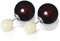 ANDANTE Premium Collection - Echter OSTSEE Bernstein Ohrstecker in 925 Sterling Silber - Beidseitig - (2 in 1) Zwei Trageweisen möglich !!! - Zertifiziert - Gold des Meeres - Farbe Kirsche und Gelb