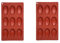 ANNIUP Lot de 2 moules à madeleines en silicone anti-adhésif en forme de coquillage pour gâteaux, biscuits, couleur aléatoire