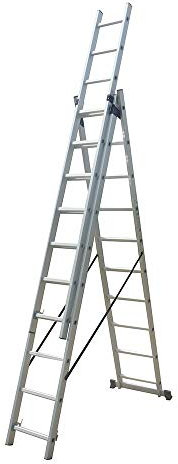 11 Tread Industrial Triple Extension Ladder