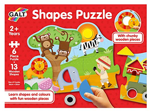 Galt Toys, Shapes Puzzle, Jigsaw Puzzle for Kids, Ages 2 Years Plus