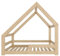 Need Sleep Hausbett Kinder Kinderbett 80x160 Bodentief mit Rausfallschutz Lattenrost Kleinkind Bodenbett Haus ab 2 Jahre Montessori Bett aus Holz Mädchen Junge Asymmetrisch