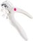 JZF Acrylic Nail Clipper, Professional Adjustable Stainless Steel Artificial Nail Clipper, Gel False Nails Tips Cutter for Nail Art Manicure Tool (White)