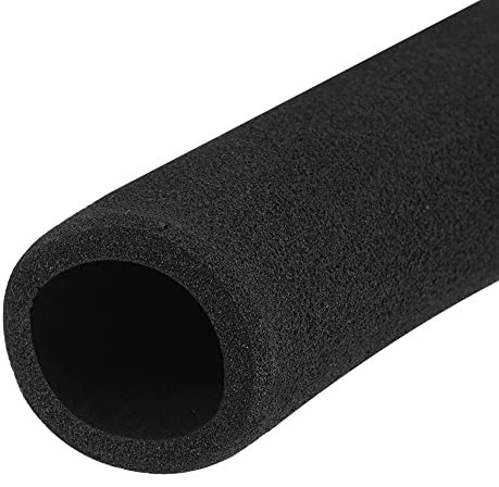 sourcing map Foam Grip Tubing Handle Grips 25mm ID 5mm Wall Thick 195mm Black Non-Slip for Fitness, Tools Handle Support