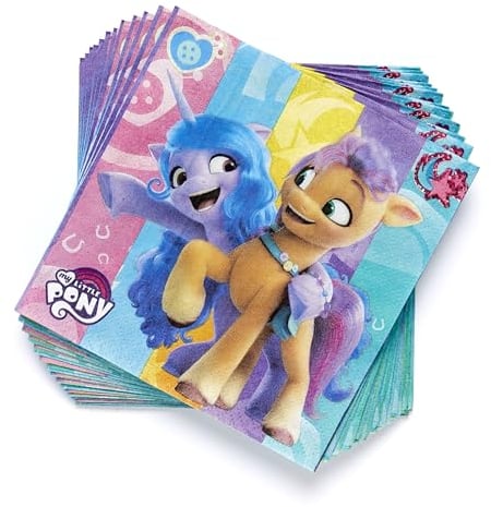 Amscan 9911891 - Servietten My Little Pony - 16 Stk. - 33 x 33 cm Mehrfarbig